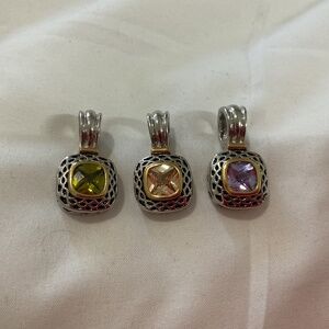 Vintage stone pendants